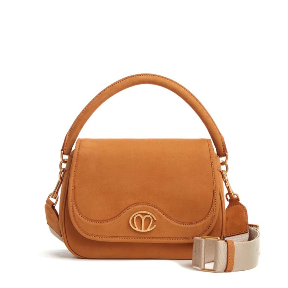 Mark Cross Christy Nubuck top handle/ crossbody  bag NEW